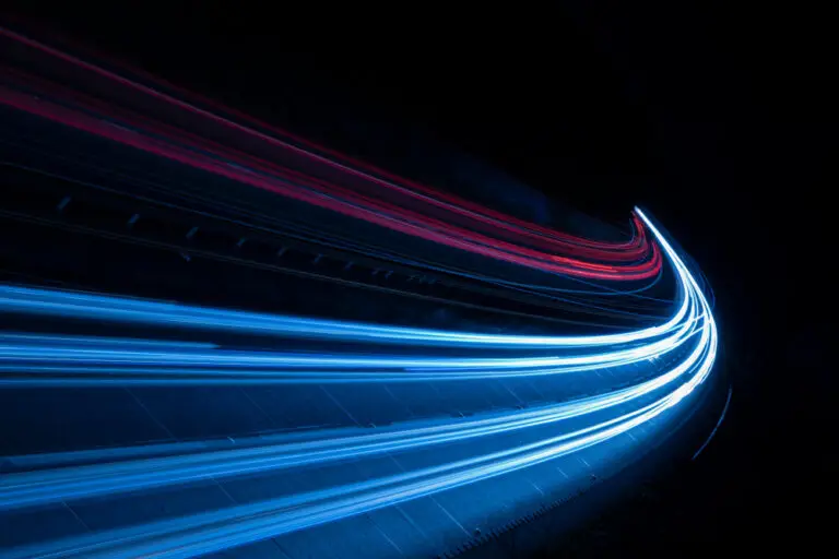 graphic of light swirl against dark - is it coming nearer or farther away