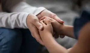 hope in holding hands of God